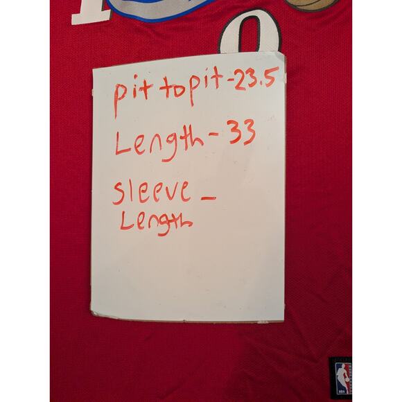 Adidas Philadelphia 76ers Andre Iguodala Mens Large NBA Red Jersey - Picture 6 of 7